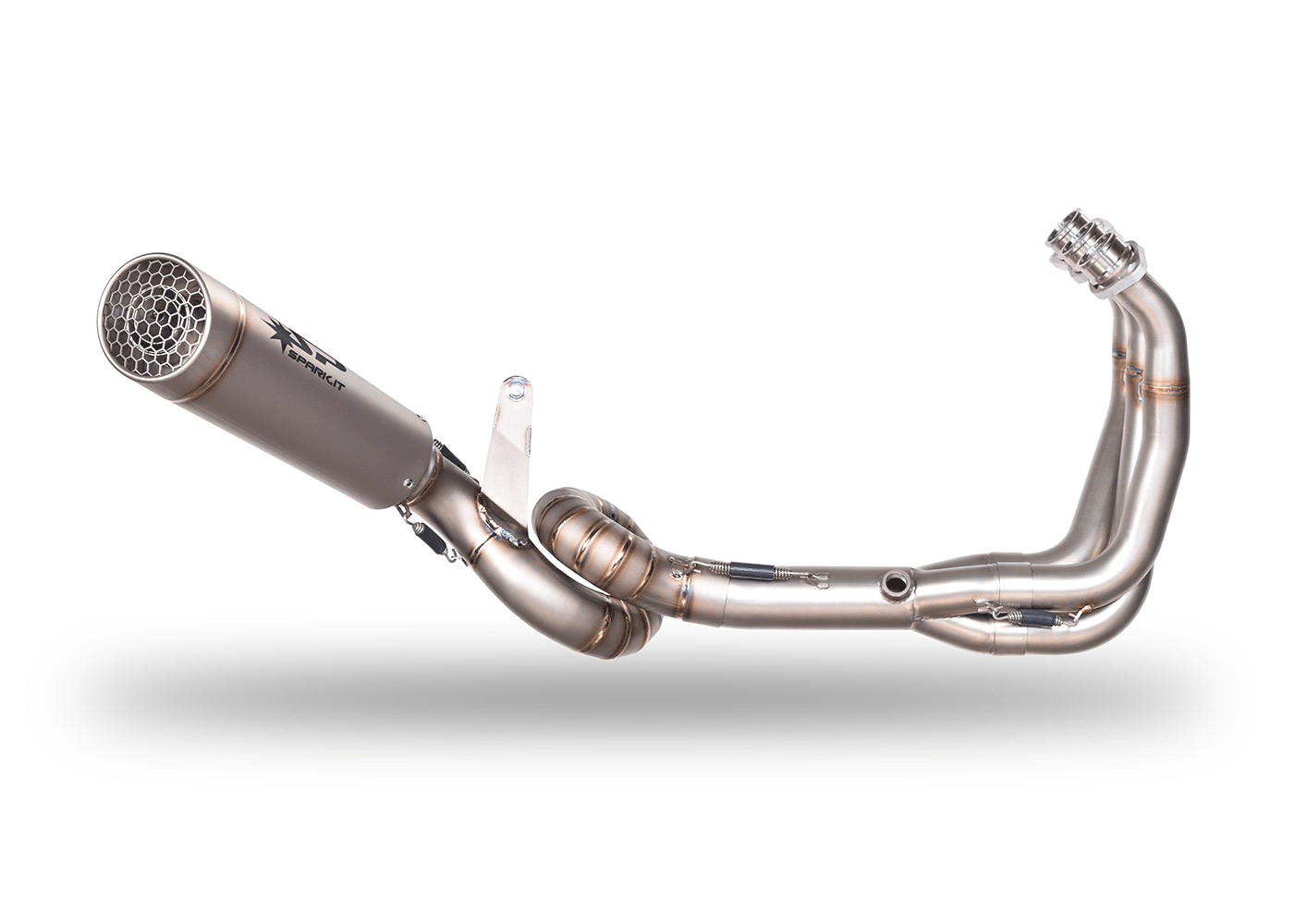 Full exhaust system with welded collector for Yamaha Tracer 900