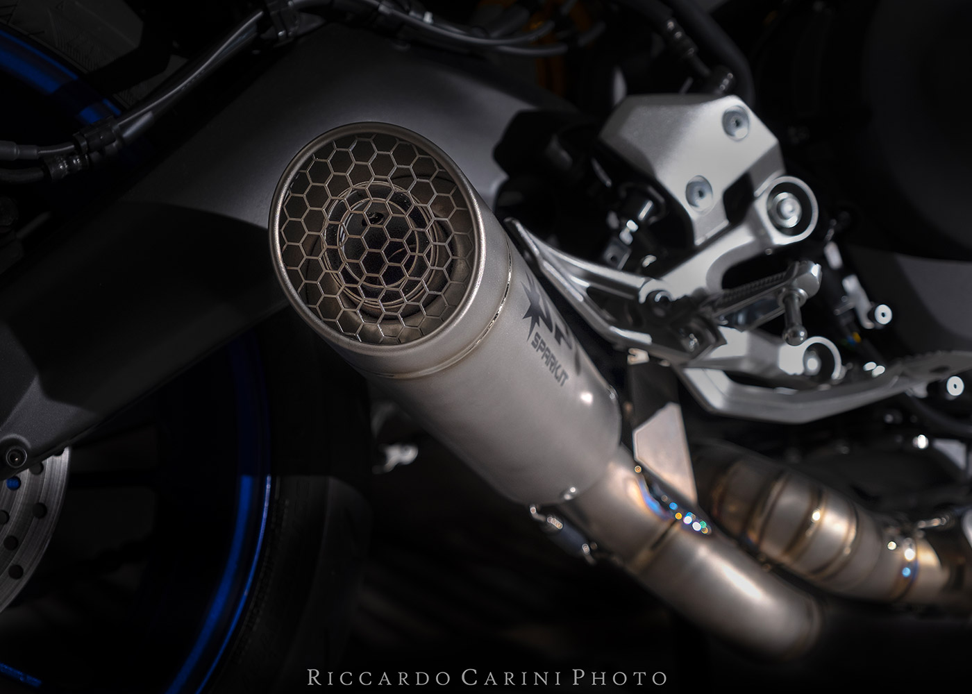 Full exhaust system with welded collector for Yamaha Tracer 900