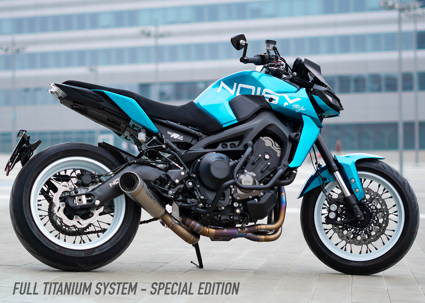 Full exhaust system with welded collector for Yamaha Tracer 900