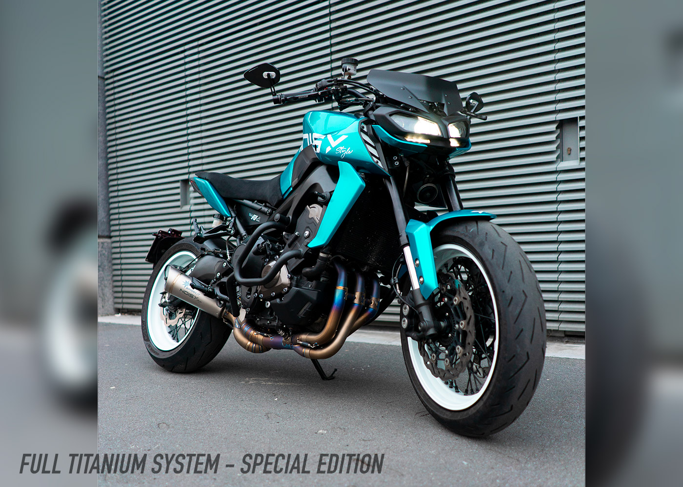 Full exhaust system with welded collector for Yamaha Tracer 900