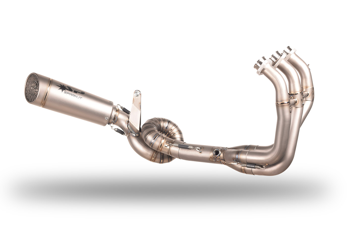Full exhaust system with welded collector for Yamaha Tracer 900 