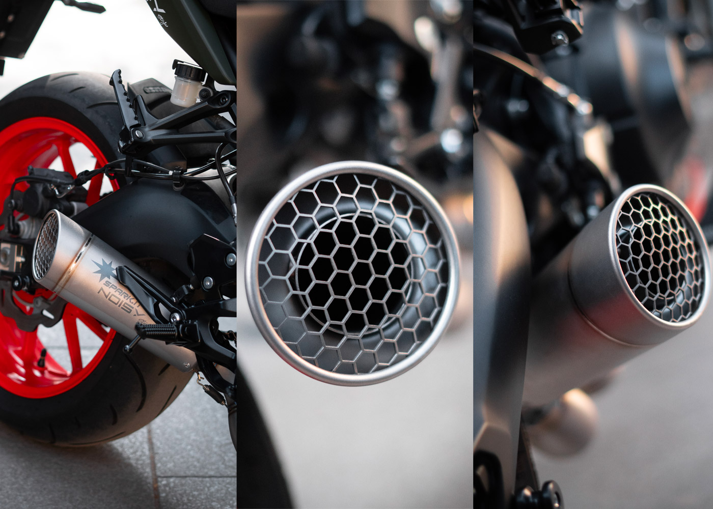 Full exhaust system with welded collector for Yamaha Tracer 900