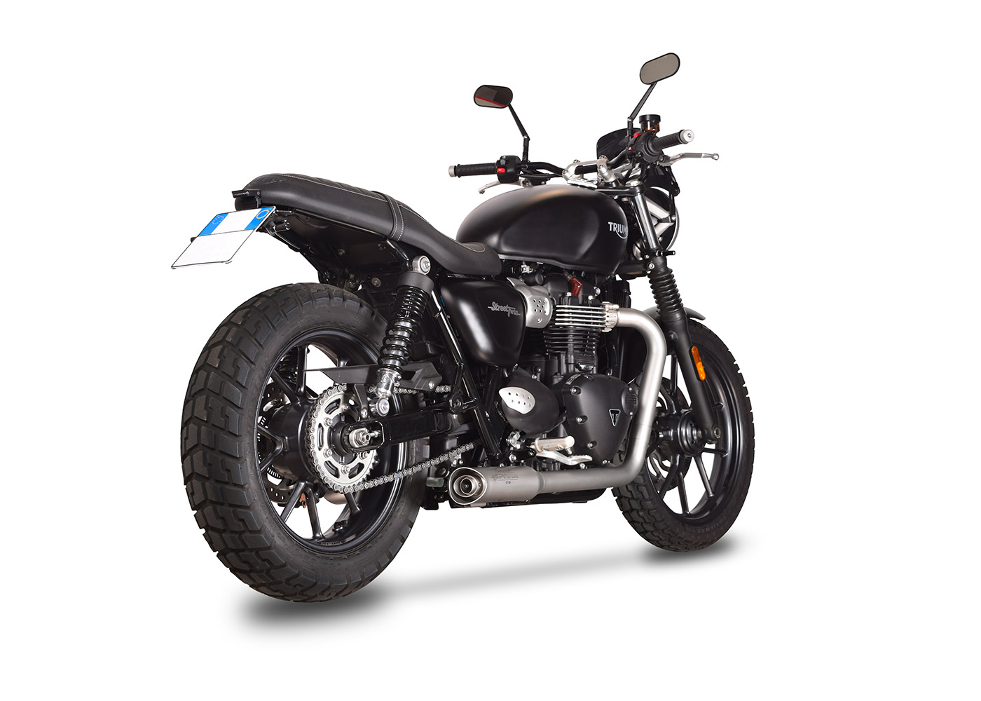 Triumph street discount twin exhaust