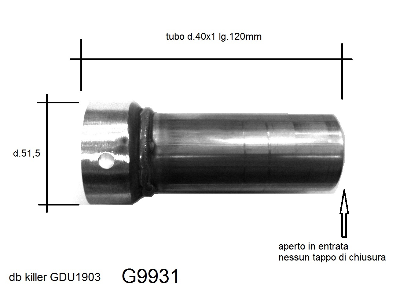 Chicane dB-Killer pour silencieux type Motos GP SPARK - PAM RACING