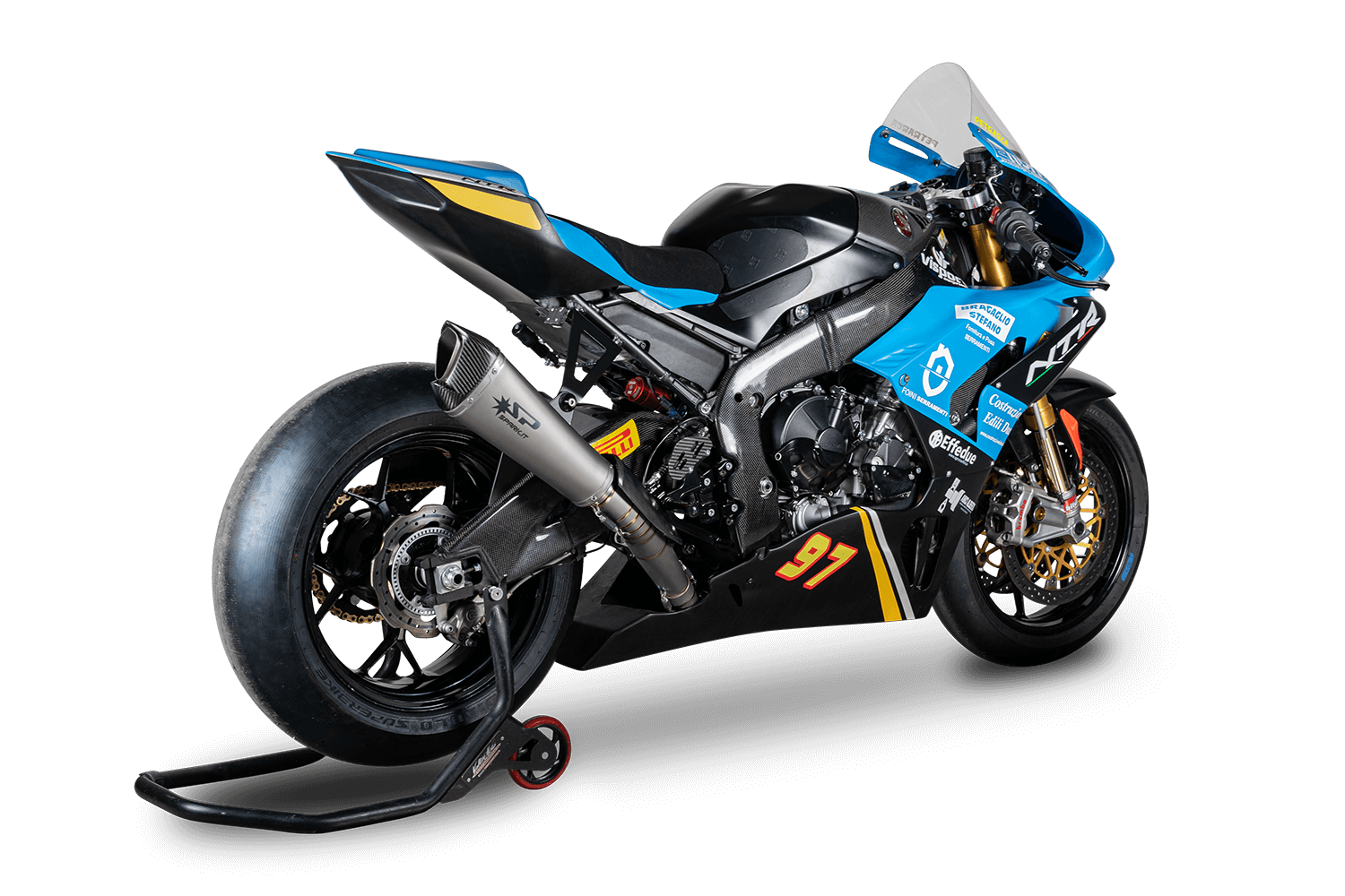 Full titanium racing exhaust system for Honda CBR 1000 RR