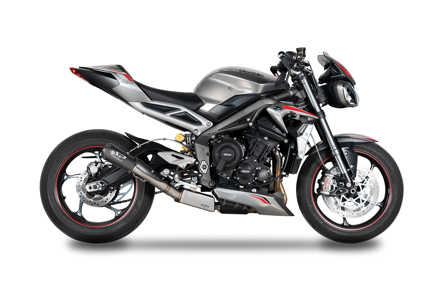 Homologated Euro 5 exhaust system for Street Triple 765