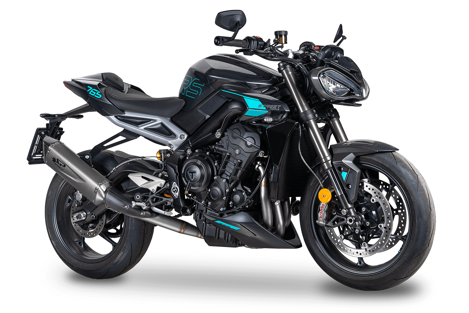 トンクラ　mix spore Exhaust system GTR0510T for Triumph STREET TRIPLE 765 RS / R /