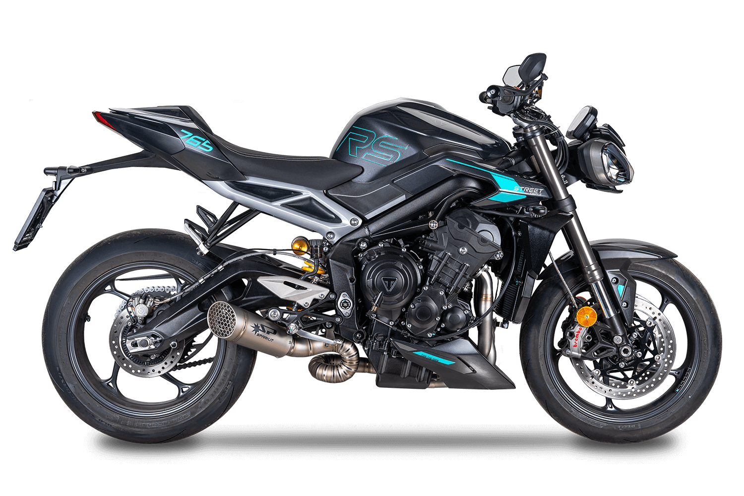 Exhaust system GTR0501T+GTR8502+SKIT112 for Triumph STREET TRIPLE