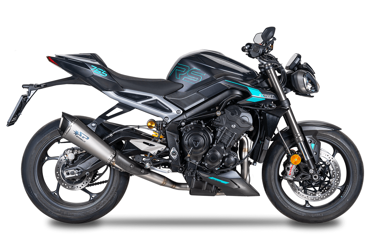 Exhaust system GTR0509T for Triumph STREET TRIPLE 765 RS / R /