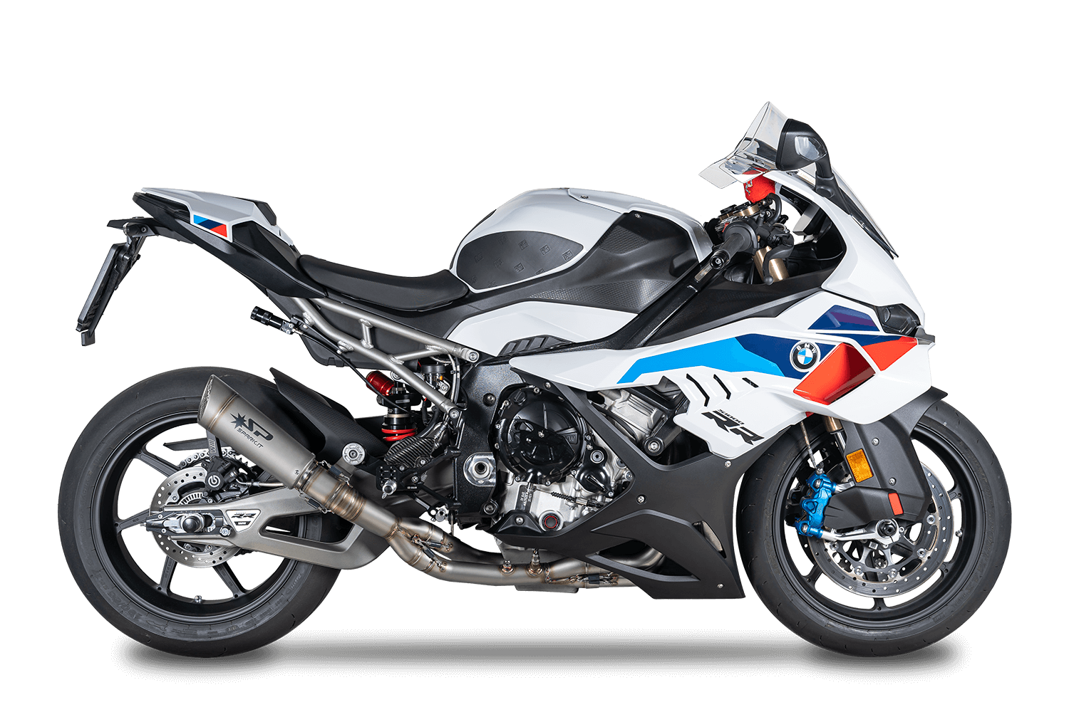 Racing exhaust system for BMW S 1000 RR with GRID-O silencer