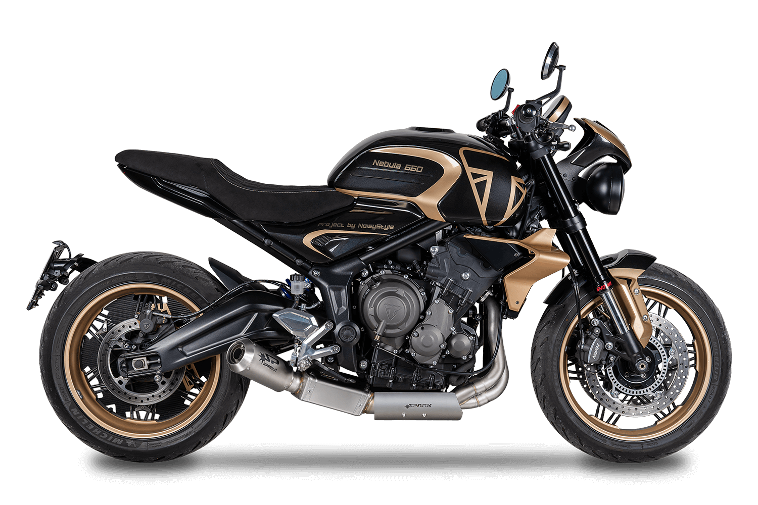 Exhaust system GTR8831TOM for Triumph TRIDENT 660 (25-26) bike