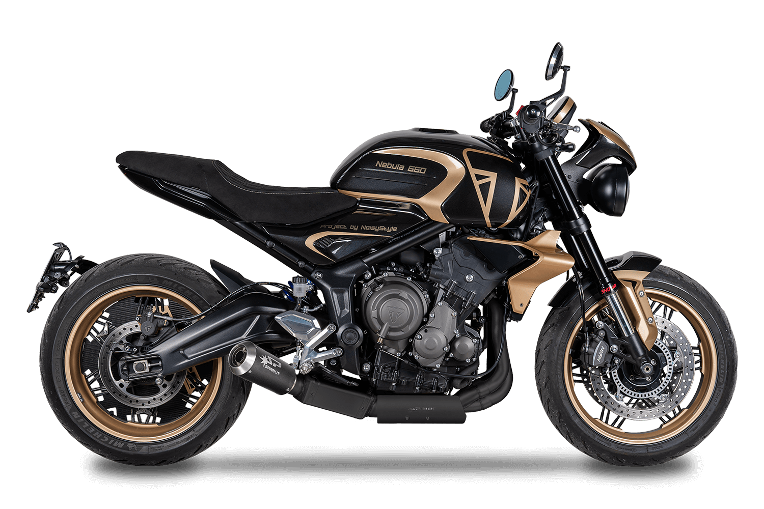 Exhaust system GTR8831TOM for Triumph TRIDENT 660 (25-26) bike