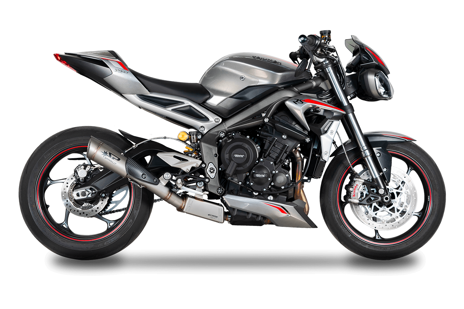 ストリートトリプルRS SPARK マフラー Exhaust system GTR0505 for Triumph STREET TRIPLE 765 RS / R / S